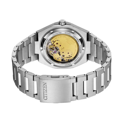 Citizen Mechanical NJ0180-80L Zenshin Super Titanium Small Seconds Blue Dial Super Titanium Strap