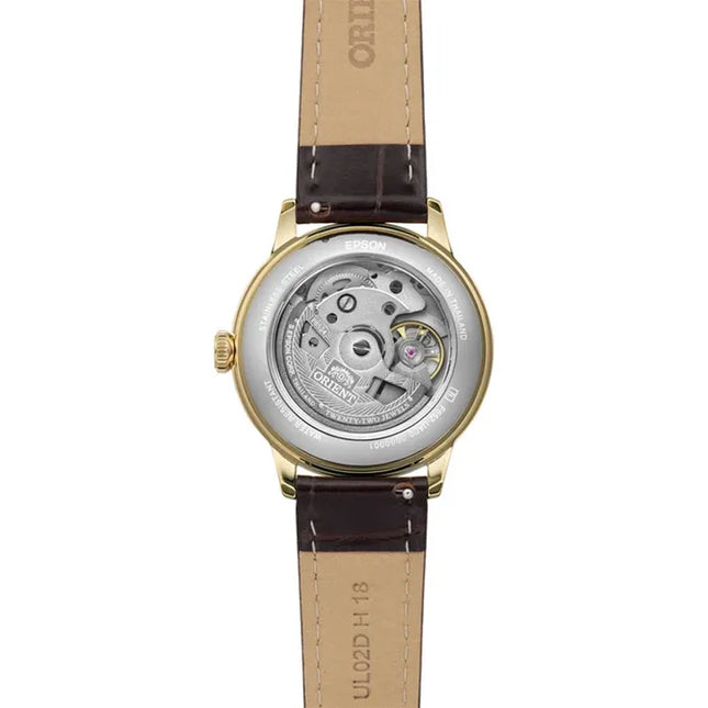 Orient Classic RA-BB0101S Bambino 36 Automatic White Dial Brown Leather Strap