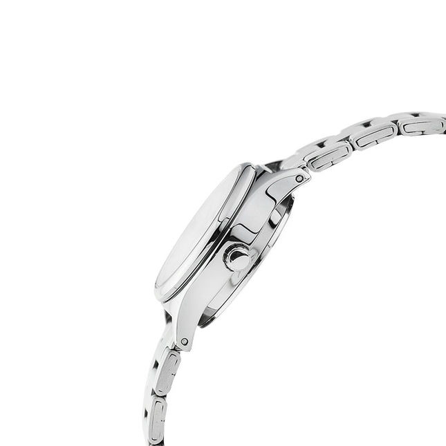 Casio General LTP-V006D-7BUDF Ladies Analog White Dial Stainless Steel Band