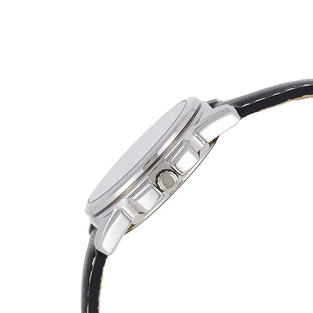 Casio General LTP-1314L-8AVDF Enticer Ladies Black Pattern Dial Black Leather Band