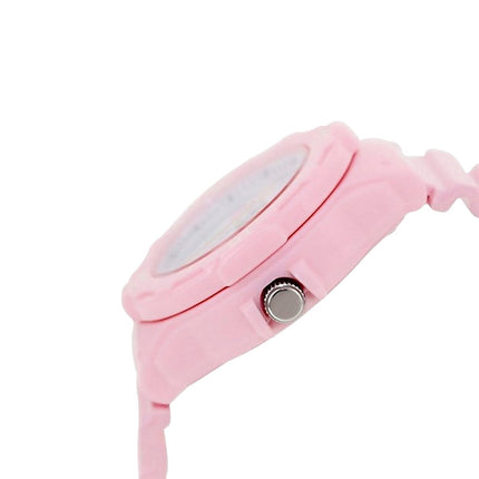 Casio General LRW-200H-4B2VDF 100m Water Resistant White Dial Pink Resin Band
