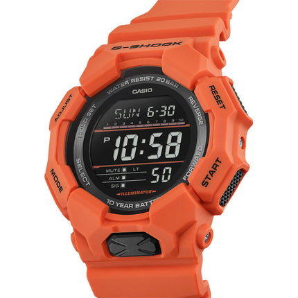Casio G-Shock GD-010-4DR New Rugged Basic Digital Black Dial Orange Resin Band