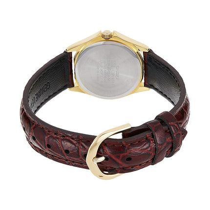 Casio General MTP-1183Q-7ADF Enticer Men White Dial Brown Leather Band