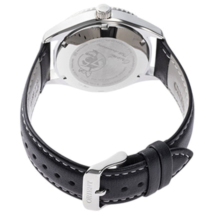 Orient Mako 40 RA-AC0Q08S Peanuts 75th Anniversary White Dial Black Leather Strap Limited Edition 