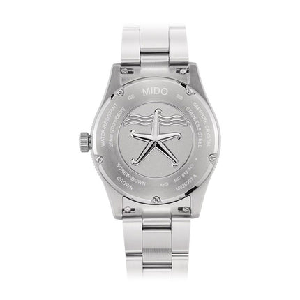 Mido Ocean Star 39 M026.907.11.061.00 80th Anniversary Black Pattern Dial Stainless Steel Strap