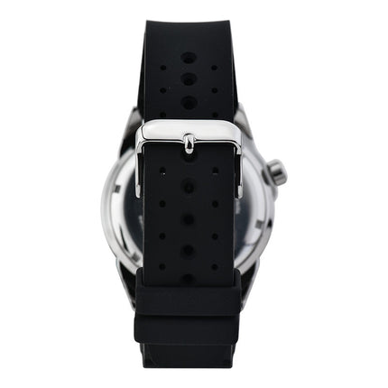 Alba Mechanical AL4447X1 Automatic Men Green Black Gradation Patterned Dial Black Silicone Strap