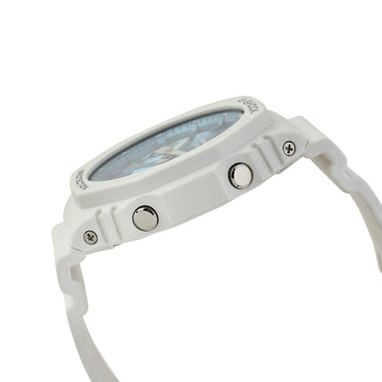 Casio G-Shock X ITZY GA-2100WS-7ADR CasiOak Seasonal Collection Digital Analog Dial White Resin Band