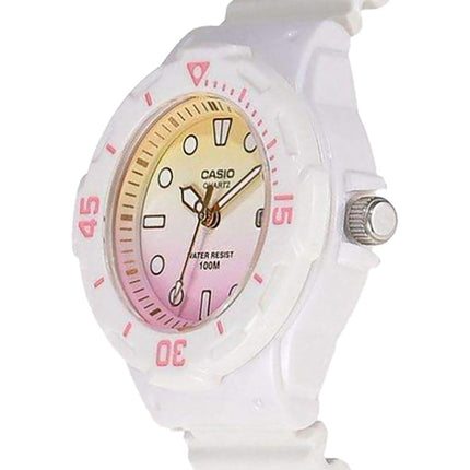 Casio General LRW-200H-4E2VDR Water Resistant 100M Dual Tone Dial White Resin Band