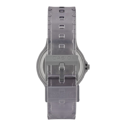 Casio Standard MQ-24S-8BDF Pop Grey Dial Grey Transparent Resin Band