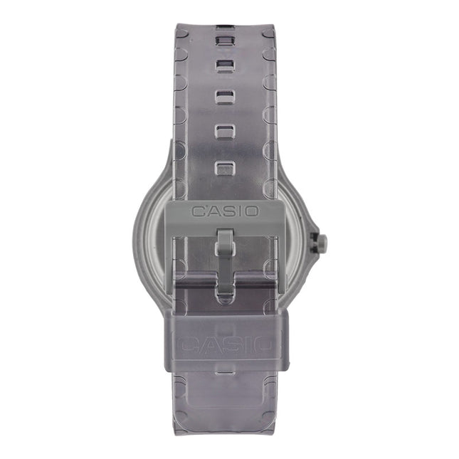 Casio Standard MQ-24S-8BDF Pop Grey Dial Grey Transparent Resin Band