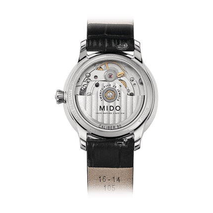 MIDO Baroncelli M039.207.16.106.00 Lady Day & Night Automatic MOP Dial Black Leather Strap