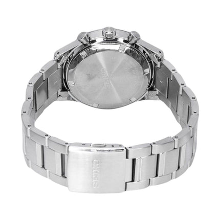 Seiko Chronograph SSB419P1 Black Dial Stainless Steel Strap