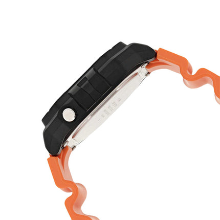 Casio General W-218H-4B2VDF Digital Dial Orange Resin Band
