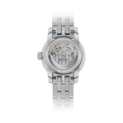 MIDO Baroncelli M039.007.11.096.00 Lady Twenty Five Green Dial Stainless Steel Strap 