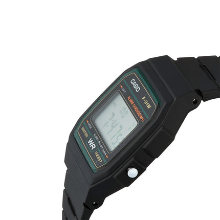 Casio General F-91W-3DG Digital Dial Black Resin Band