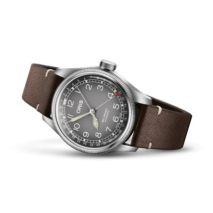 Oris Big Crown 01-754-7779-4063-SET X Cervo Volante Grey Dial Dark Brown Leather Strap