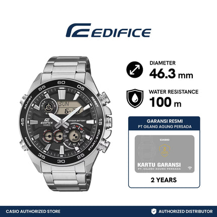 Casio EDIFICE Jam Tangan ERA-130D-1ADF Analog Digital