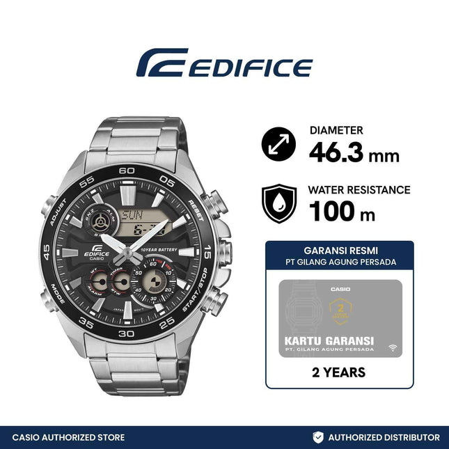 Casio EDIFICE Jam Tangan ERA-130D-1ADF Analog Digital
