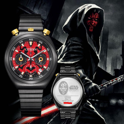 CITIZEN AN3668-55W Tsuno Chrono Star Wars Darth Maul