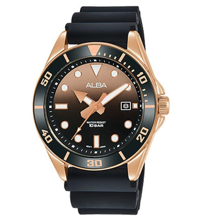 Alba Active Men AG8K20X1 Black Rubber Strap