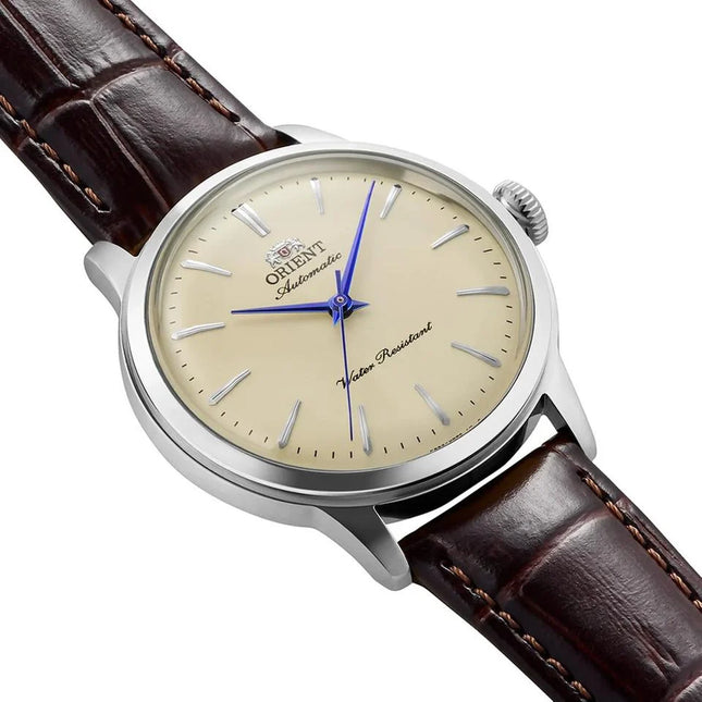 Orient Classic RA-BB0104Y Bambino 36 Automatic Ivory Dial Brown Leather Strap