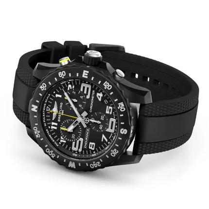 Breitling Endurance Pro 44 X82310E51B1S2 Men Chronometer Black Dial Black Rubber Strap
