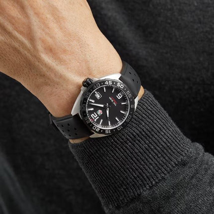 TAG Heuer Formula 1 WAZ1110.FT8023 Black Dial Black Rubber Strap