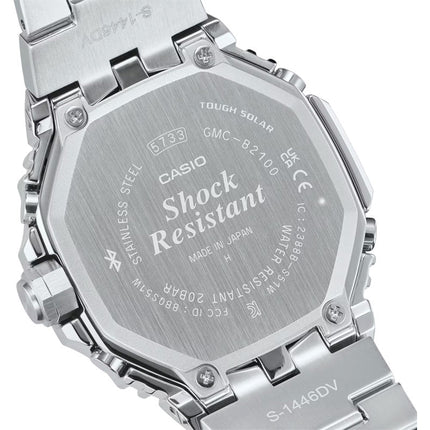 Casio G-Shock GMC-B2100BT-1ADR CasiOak Analog Black Dial Stainless Steel Band