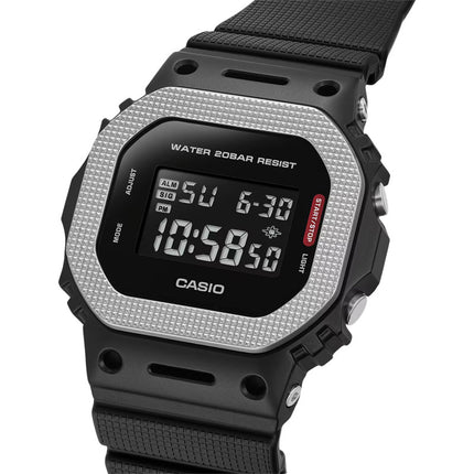 Casio G-Shock GM-5600BM-1DR Modern Industrial Digital Dial Black Resin Band