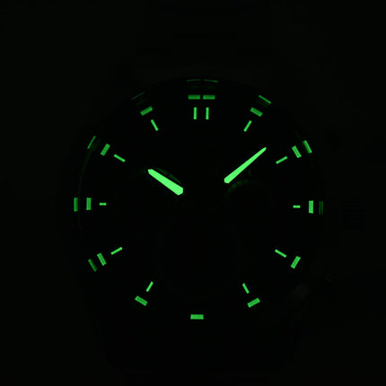 Alba AT3H67X1 Chronograph Men Black Dial Stainless Steel Strap