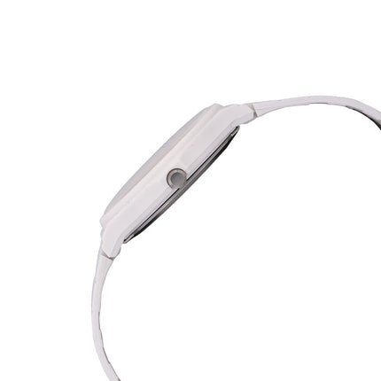 Casio General MQ-24B-7BDF Pop Analog White Dial White Resin Band
