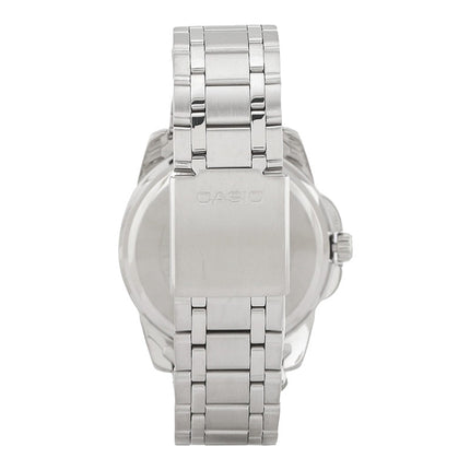 Casio General MTP-1314D-7AVDF Enticer Men Analog White Dial Stainless Steel Band