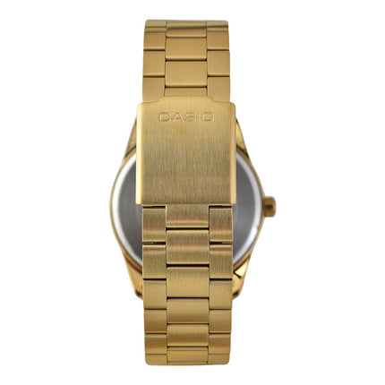 Casio General MTP-VD03G-3AUDF Men Green Dial Gold Stainless Steel Band
