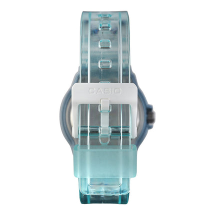 Casio General LRW-200HS-2EVDF Ladies Transparent Series Blue Dial Blue Transparent Resin Band