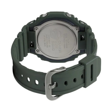 Casio G-Shock GA-2110SU-3ADR Color Series Black Digital Analog Dial Green Resin Band