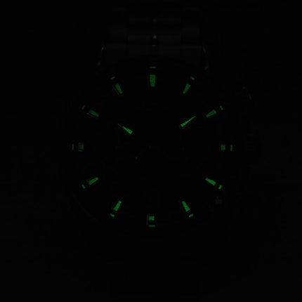 Alba Signa A4B015X1 Chronograph Men Black Dial Stainless Steel Strap
