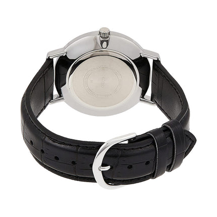 Casio General MTP-VT01L-1BUDF Men Black Dial Black Leather Band