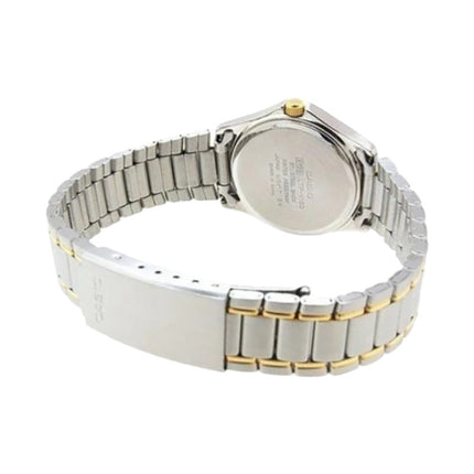 Casio General LTP-1183G-7ADF Ladies Silver Dial Dual Tone Stainless Steel Band