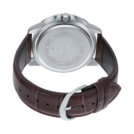 Casio MTP-VD300L-1EUDF Men Black Dial Dark Brown Leather Band