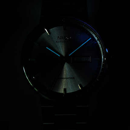 MIDO Commander M014.430.11.031.80 Datoday Automatic Silver Dial Stainless Steel Strap
