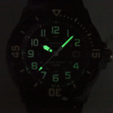 Casio General LRW-200H-1BVDF Water Resistant 100M Black Dial Black Resin Band