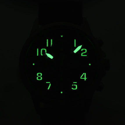 Alba AM3853X1 Chronograph Men Black Dial Black Nylon Strap