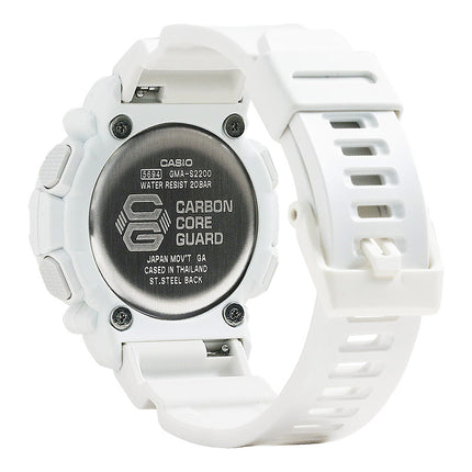 Casio G-Shock GMA-S2200M-7ADR White Digital Analog Dial White Resin Band