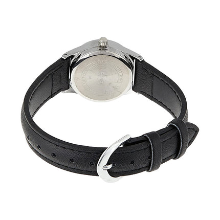 Casio General LTP-V006L-1B2UDF Ladies Black Dial Black Leather Band
