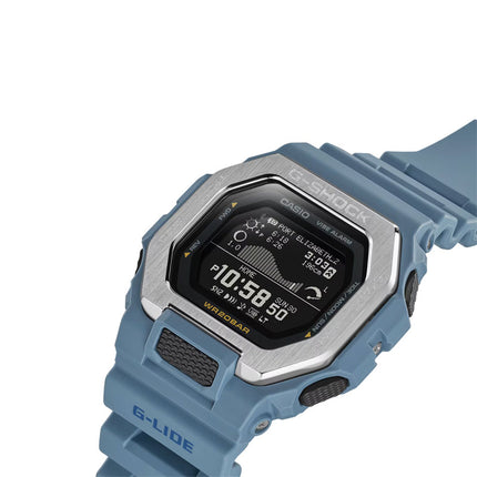 Casio G-Shock G-Lide GBX-100-2ADR Natural Beach Color Men Digital Dial Blue Resin Band