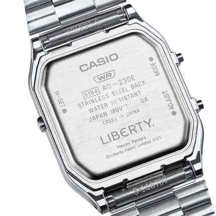 Casio General AQ-230ELT-7ADR Vintage Liberty Collaboration Model Stainless Steel Band