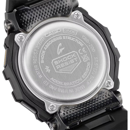 Casio G-Shock G-Squad GBD-200-1A1DR Men Digital Dial Black Resin Band