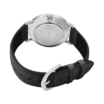 Casio General MTP-VT01L-7B1UDF Men Silver Dial Black Leather Band
