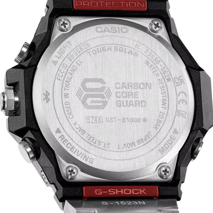 Casio G-Shock GST-B1000D-1ADR G-Steel Tough Solar Men Black Dial Stainless Steel Band