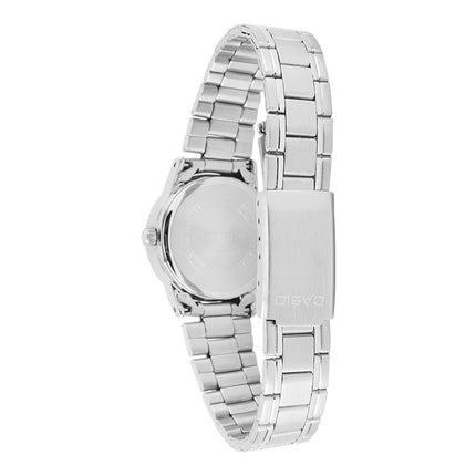 Casio General LTP-V002D-7AUDF Ladies Silver Dial Stainless Steel Band